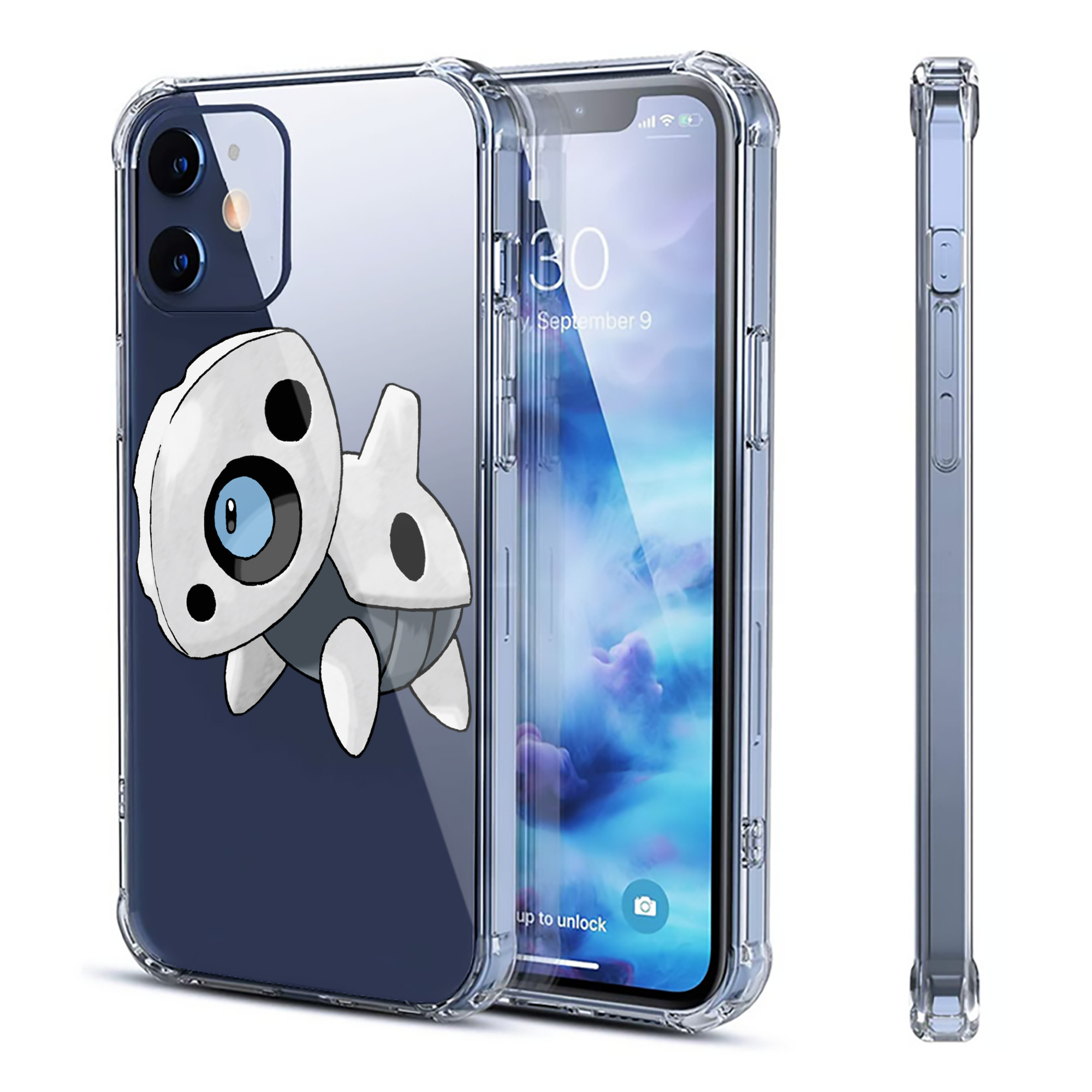 （画像用） ポケットモンスター Pokémon 【iPhone 12シリーズ対応】透明スマホケース（クリアソフトケース）